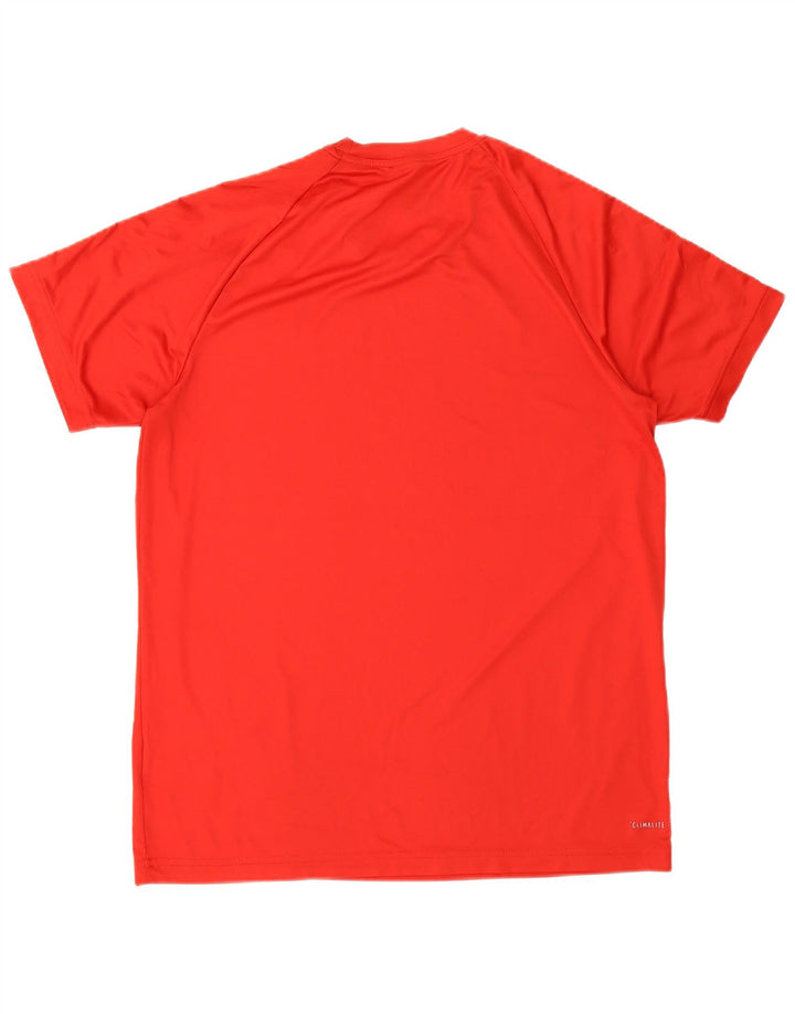 Ανδρικό T-Shirt Adidas Climalite Top Large Red Polyester