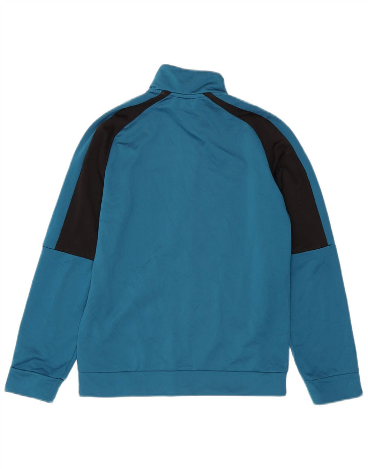 Puma Boys Graphic Tracksuit Top Jacket 11-12 Years Blue Colourblock