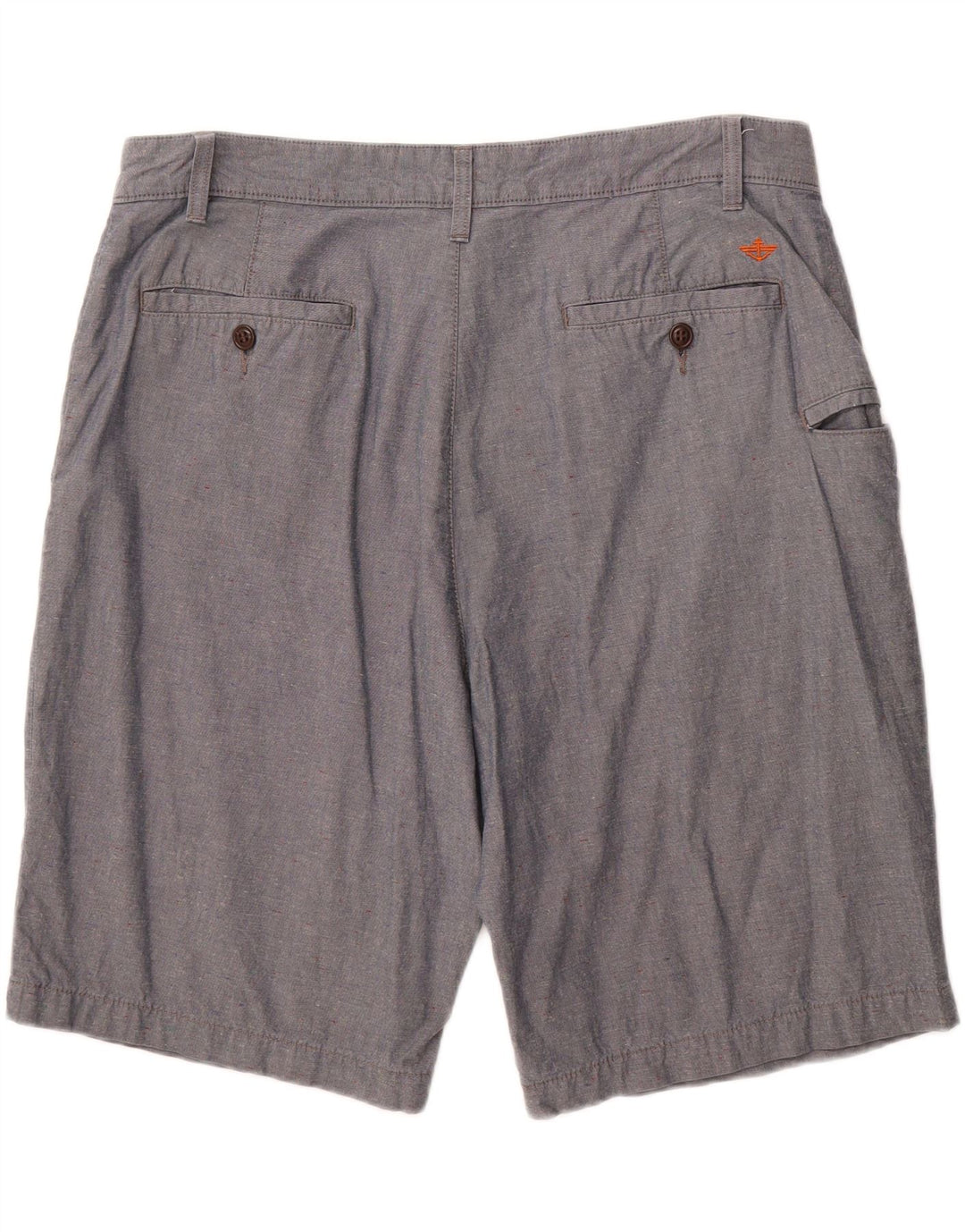 DOCKERS Mens Chino Shorts W36 Large Blue Cotton