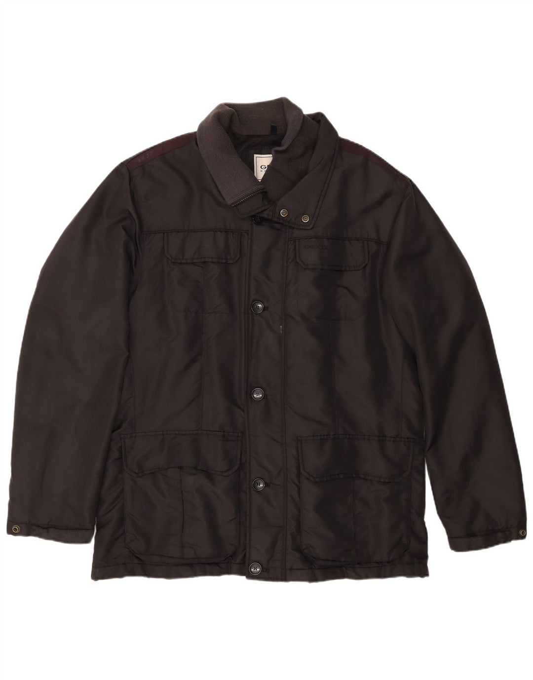 Geox Mens Respira Padded Jacket UK 44 2XL Black Polyamide