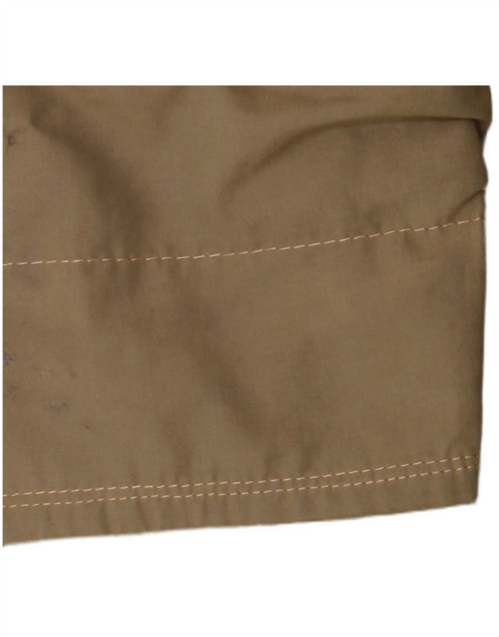 Vintage Mens Overcoat IT 50 Large Khaki Cotton