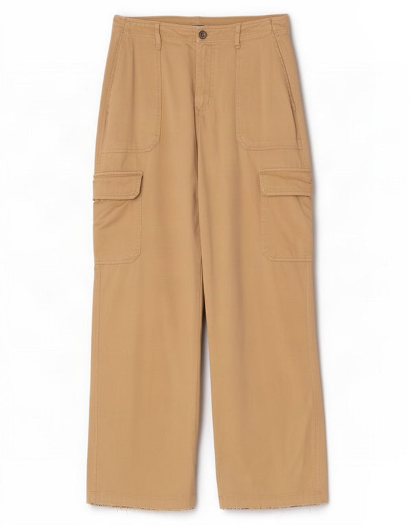 Женские брюки карго свободного кроя Zara EU 46 XL W36 L31 Бежевые