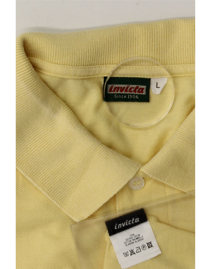 Polo Uomo Invicta Large in Cotone Giallo