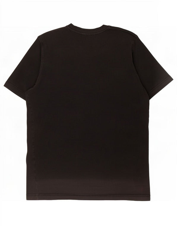 T-shirt grafica da uomo Adidas Top piccola in cotone nero