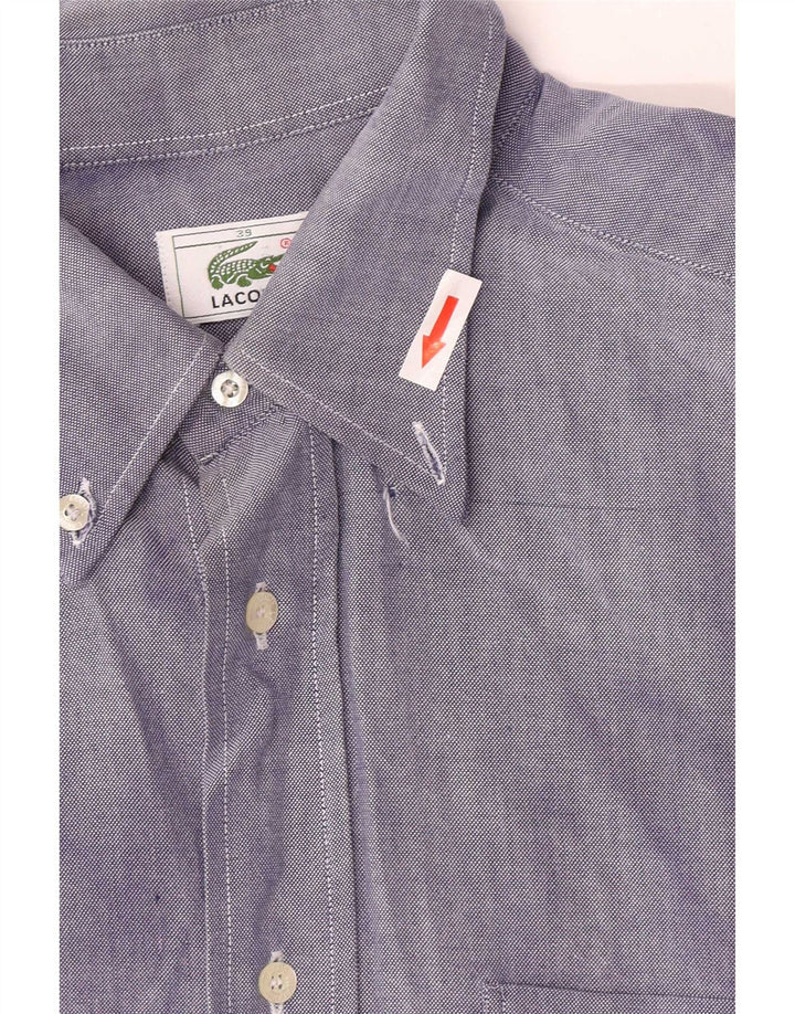 Lacoste Mens Shirt Size 39 Medium Blue Cotton