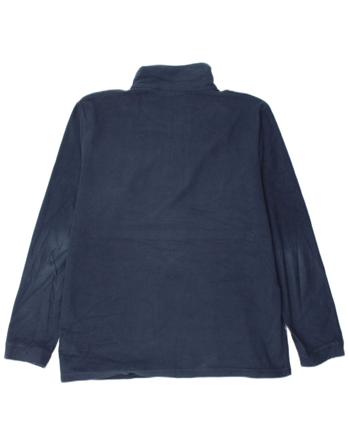 MOUNTAIN WAREHOUSE Herre lynlås hals fleece jumper stor marineblå polyester