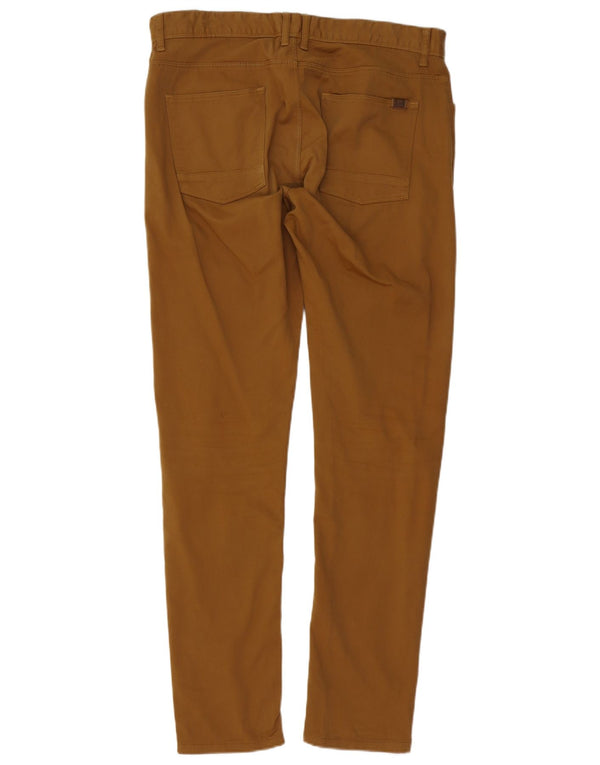 Męskie spodnie typu skinny casual Zara EU 46 XL W36 L32 Brązowa bawełna