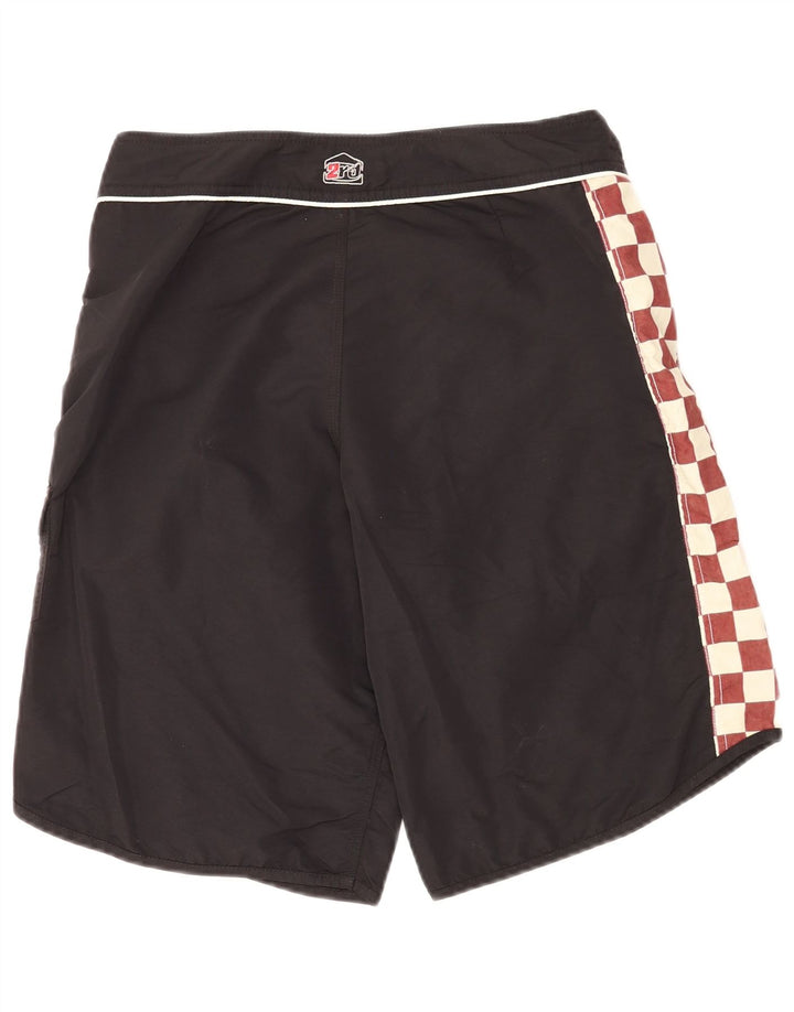 Reebok Mens Graphic Sport Shorts IT 48 Medium Black Geometric
