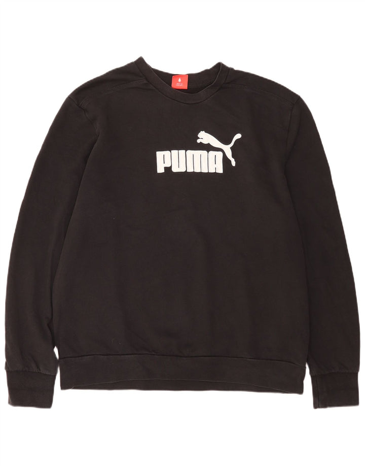 Puma Herre Grafisk Sweatshirt Jumper 2XL Sort Bomuld