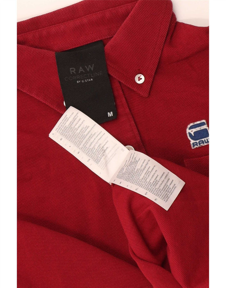 Polo da uomo G-Star in cotone bordeaux medio