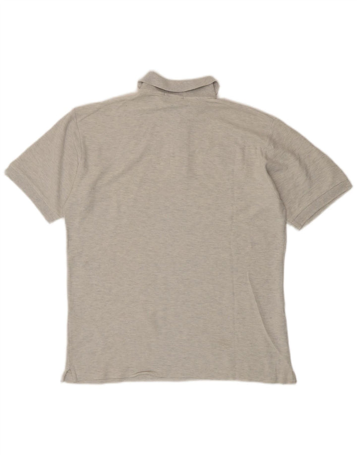 Fila Mens Polo Shirt IT 48 Medium Grey Cotton