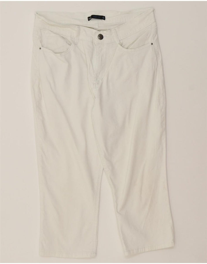 LEE Womens Easy Fit Straight Capri Trousers W30 L19 White Vintage Lee and Second-Hand Lee from Messina Hembry 