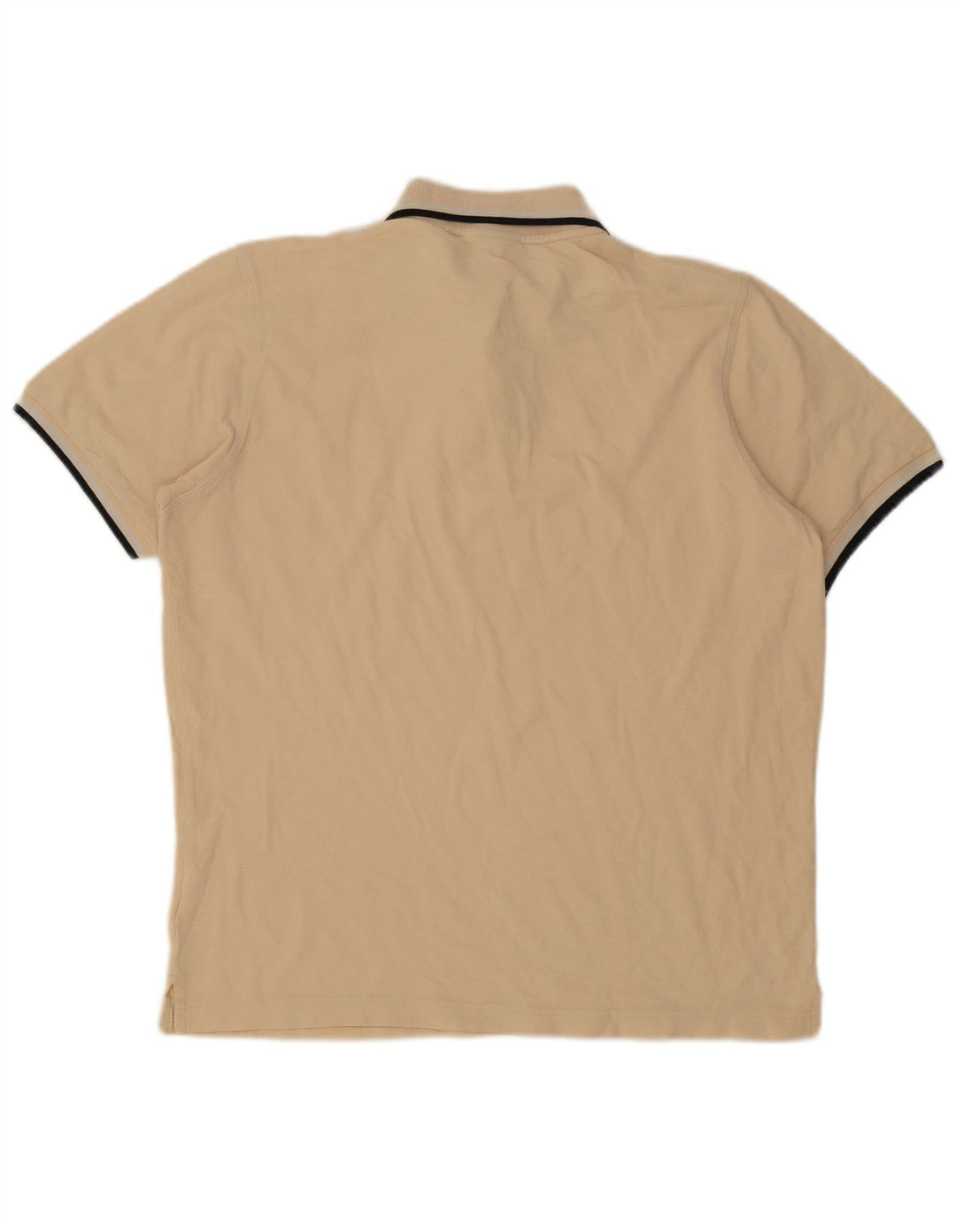 Lotto Mens Polo Shirt XL Beige Striped
