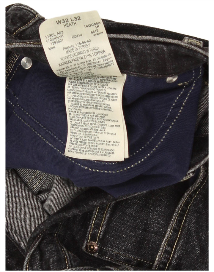 Lee Herre Heath Slim Jeans W32 L32 Sort Bomuld