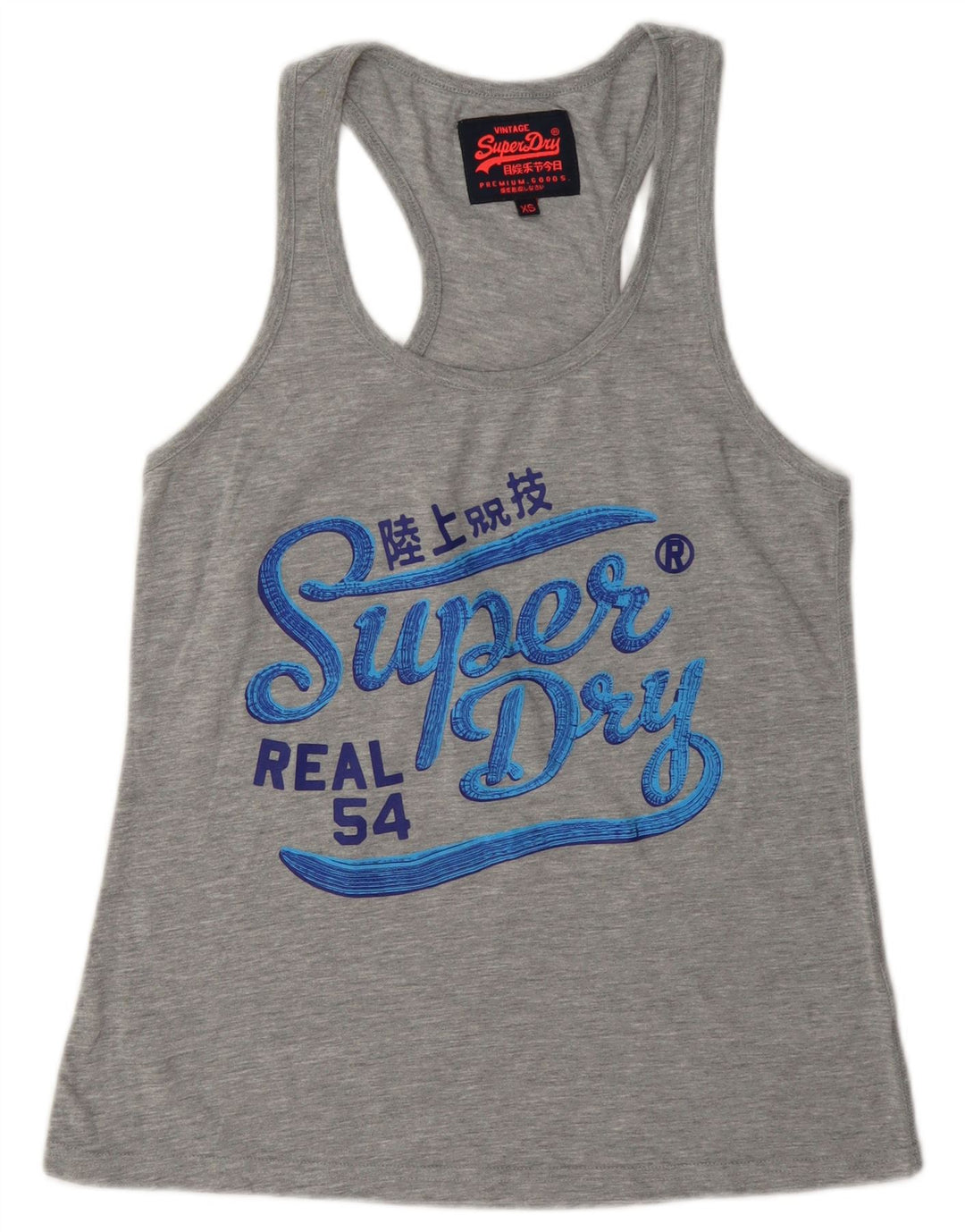 Canotta grafica da uomo Superdry XS in poliestere grigio