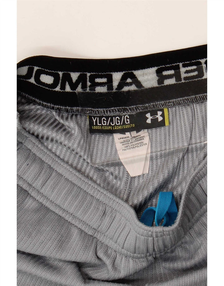 Under Armour Boys Sport Shorts 11-12 Years Large Grey Colourblock Polyester