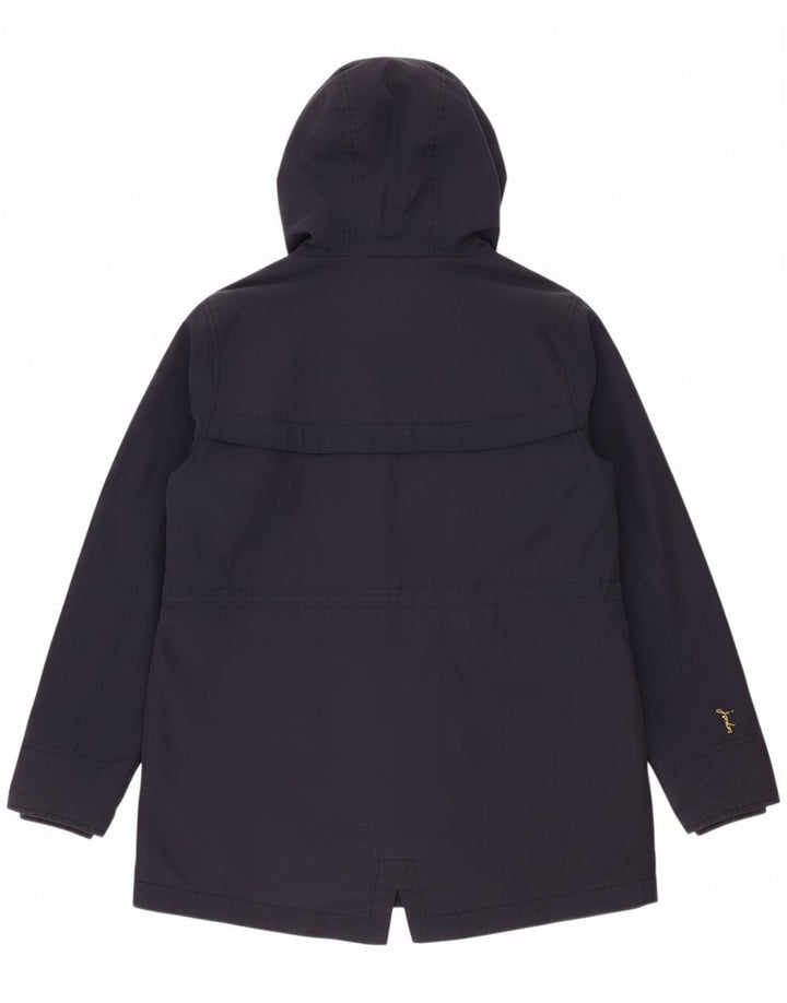 Joules Damen-Regenjacke mit Kapuze, übergroß, Größe S, Marineblau, Baumwolle
