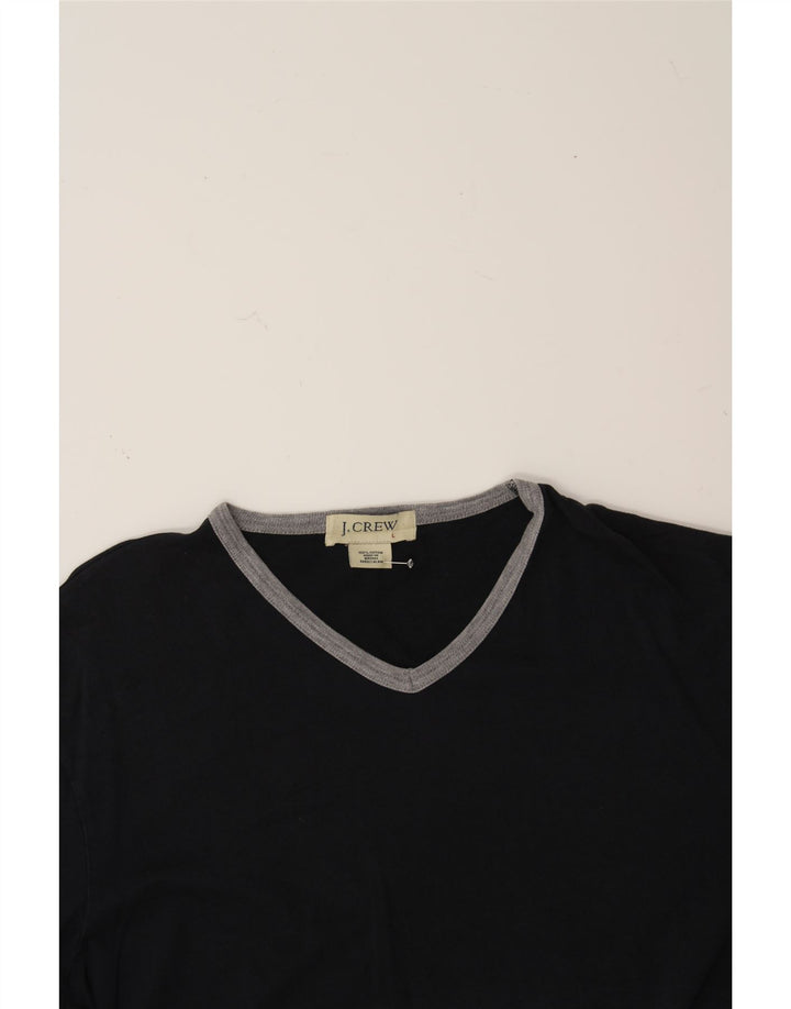 J. CREW Mens T-Shirt Top Large Navy Blue Cotton Vintage J. Crew and Second-Hand J. Crew from Messina Hembry 