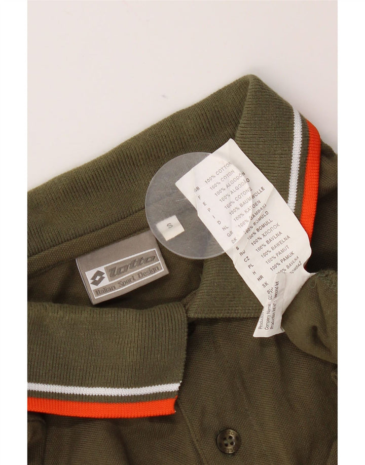 Polo da uomo Lotto Small in cotone kaki
