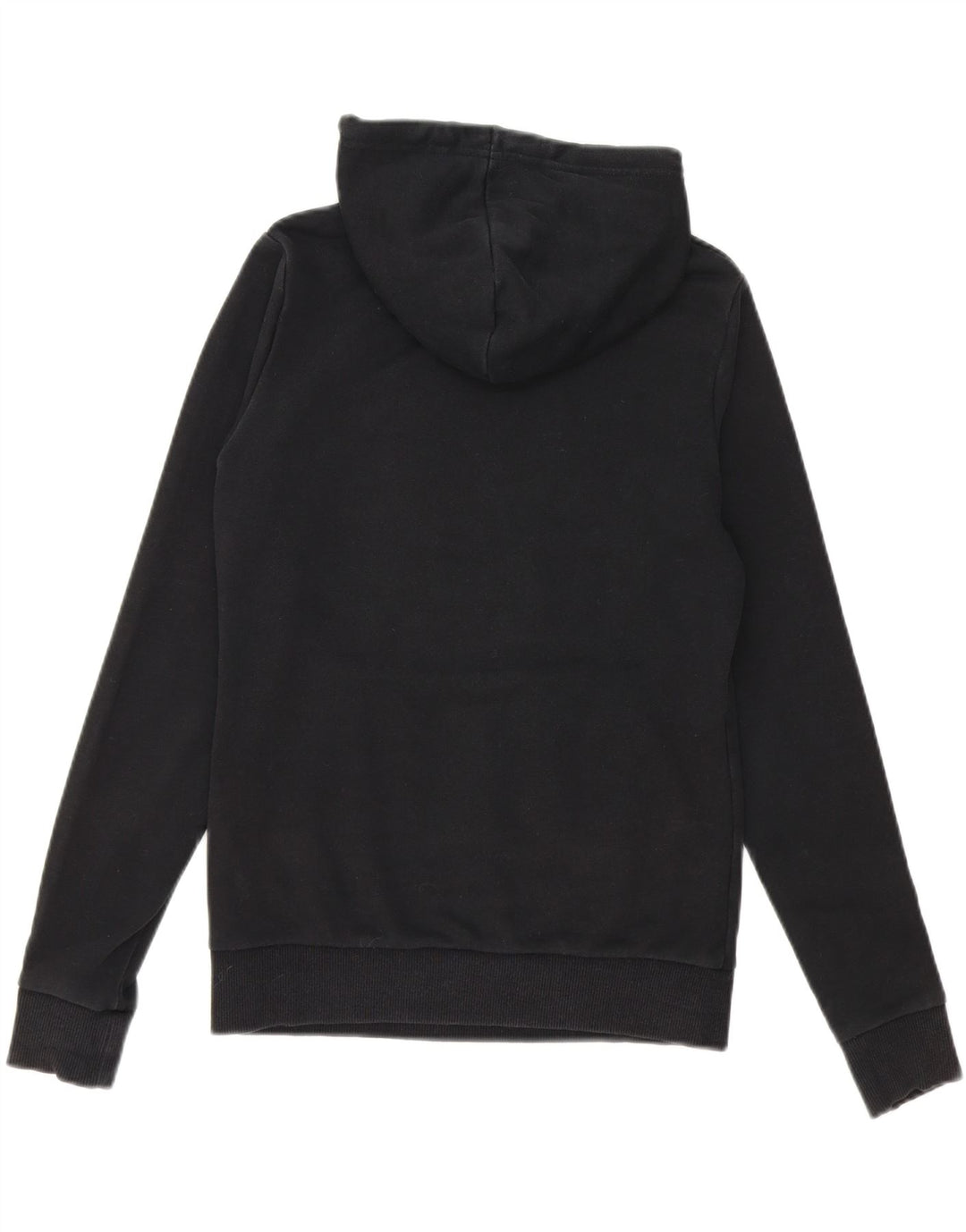 PUMA Womens Graphic Hoodie Jumper UK 10 Small  Black Polyester Vintage Puma and Second-Hand Puma from Messina Hembry 