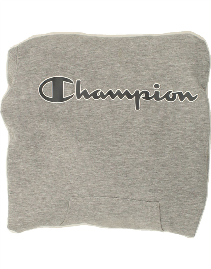 CHAMPION Mens Graphic Hoodie Jumper XS Grey Cotton Vintage Champion and Second-Hand Champion from Messina Hembry 