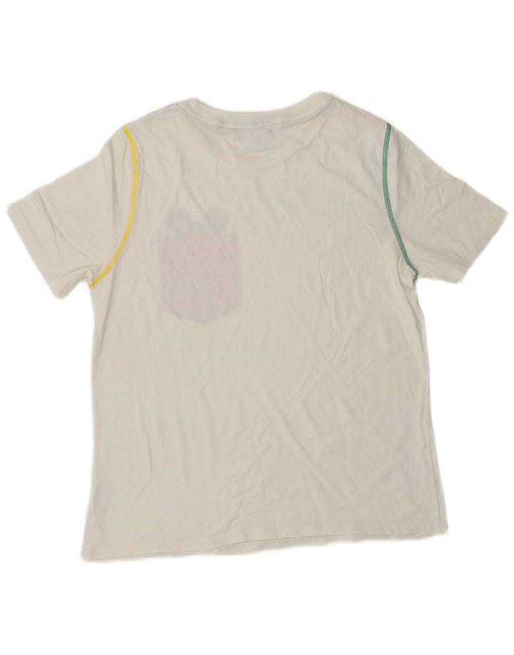 BENETTON Womens Mickey Mouse Graphic T-Shirt Top UK 12 Medium White Vintage Benetton and Second-Hand Benetton from Messina Hembry 