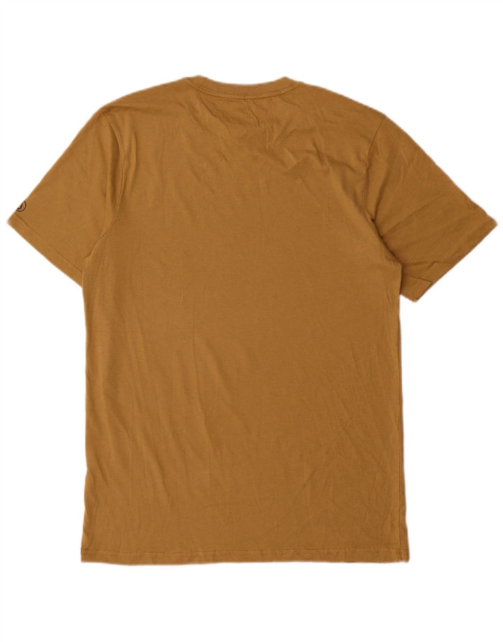 Volcom Mens Modern Fit T-Shirt Top Small Beige Cotton