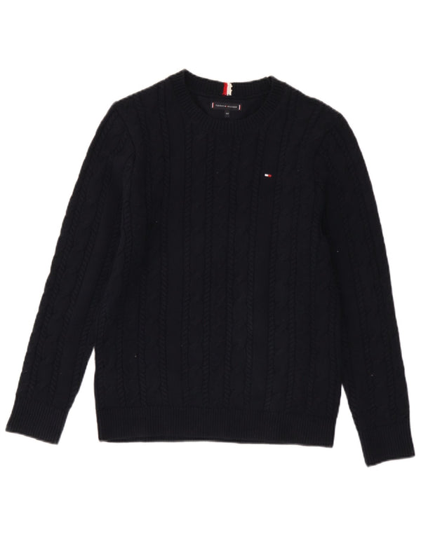 Tommy Hilfiger Boys Boat Neck sweater 13-14 år Marineblå Bomuld