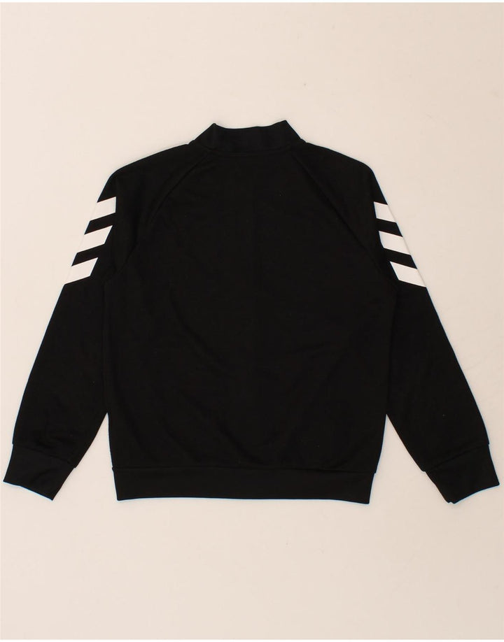 ADIDAS Boys Graphic Tracksuit Top Jacket 9-10 Years Black Polyester Vintage Adidas and Second-Hand Adidas from Messina Hembry 