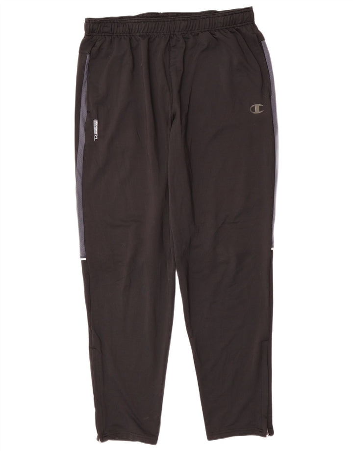 Champion Mens Tracksuit Trousers XL  Black Colourblock Polyester