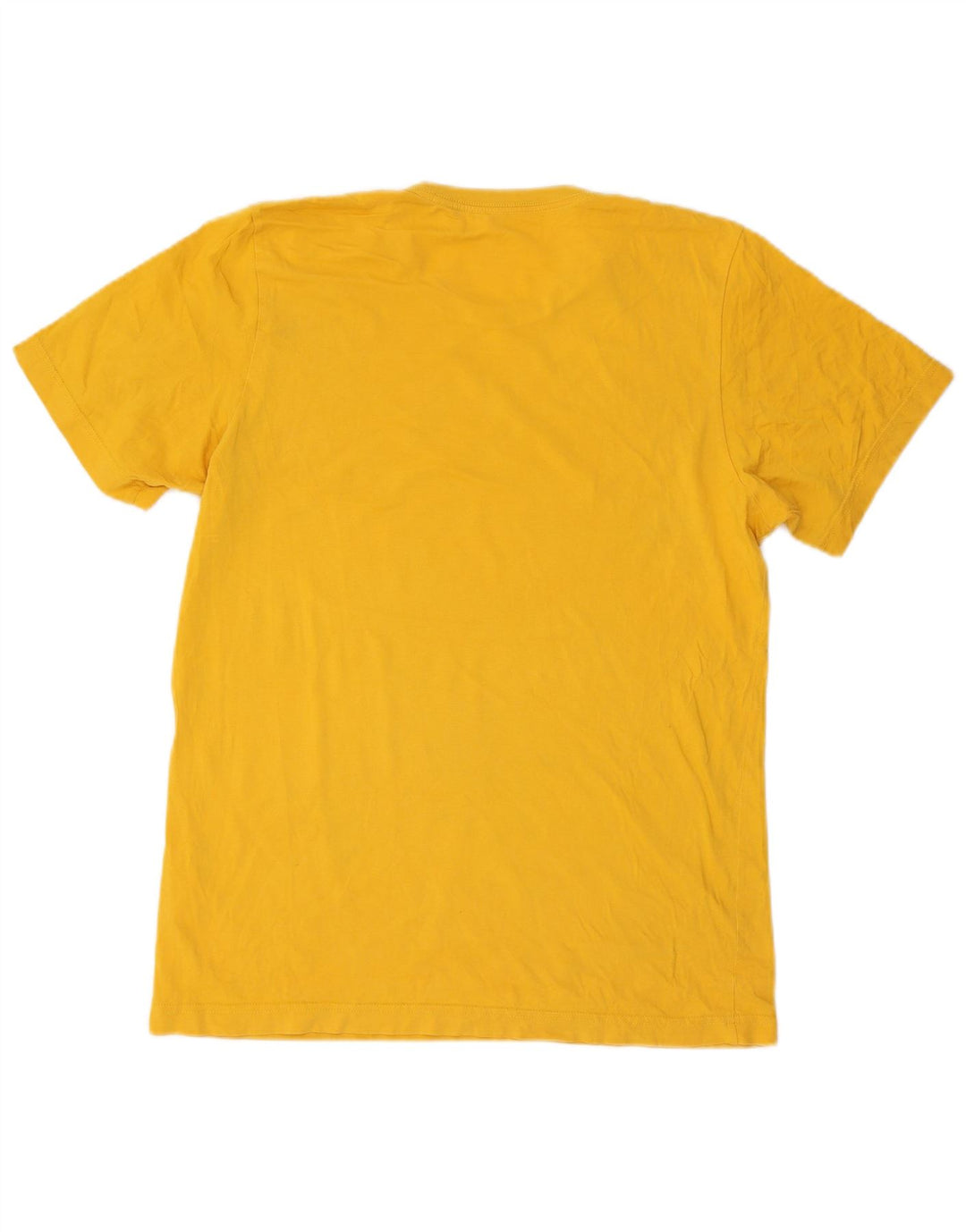 Adidas Mens Graphic T-Shirt Top Medium Yellow Cotton