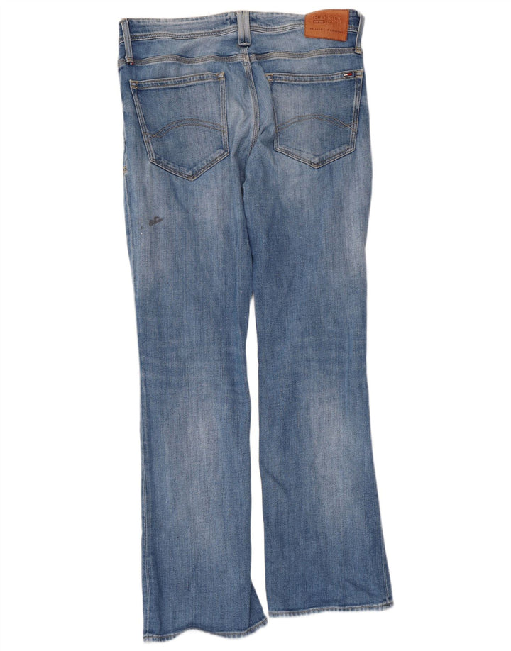 TOMMY HILFIGER Womens Bootcut Jeans W34 L32 Blue Cotton