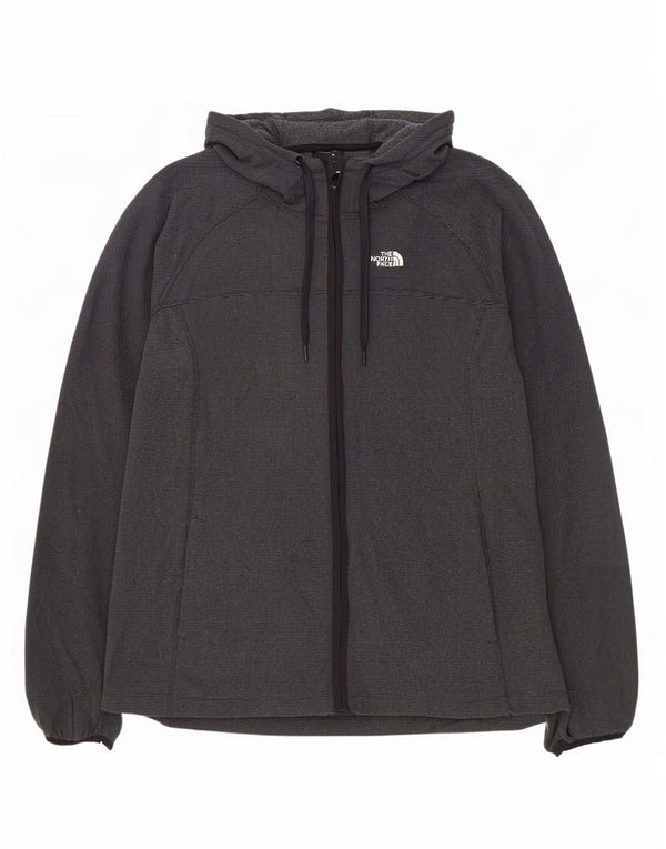 Felpa con cappuccio e zip in pile da donna The North Face UK 18 XL Gessato grigio