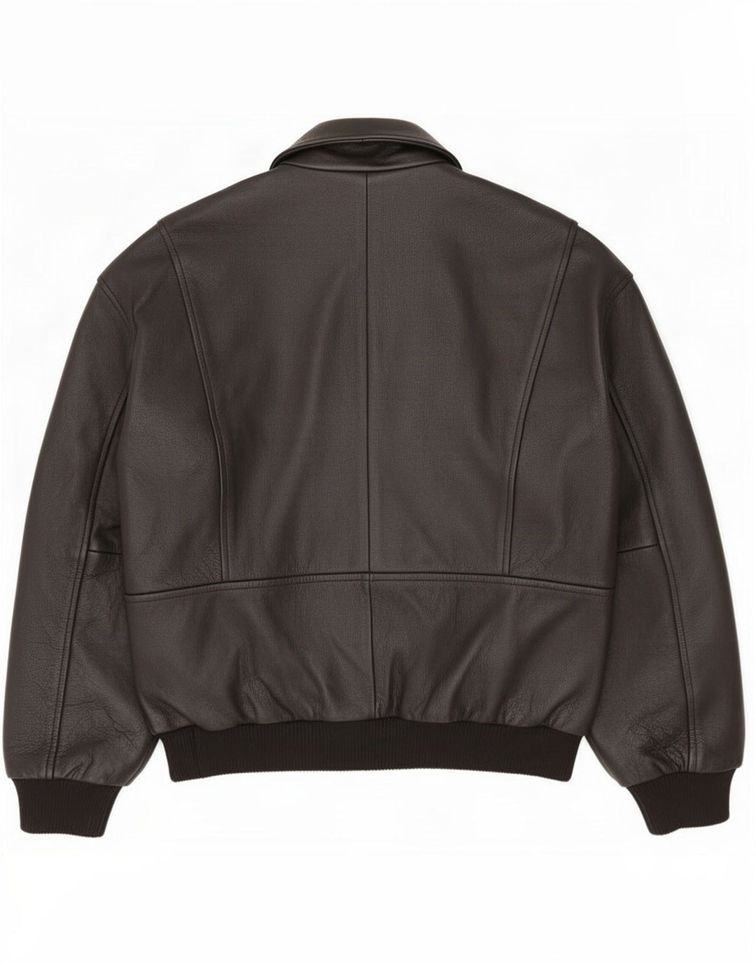 Jaqueta de couro masculina vintage IT 52 XL preta