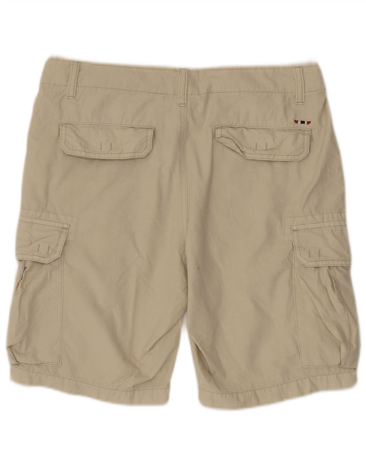 Napapijri Mens Cargo Shorts W31 Medium  Beige Cotton