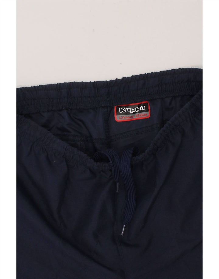 KAPPA Boys Sport Shorts 11-12 Years  Navy Blue Polyester Vintage Kappa and Second-Hand Kappa from Messina Hembry 