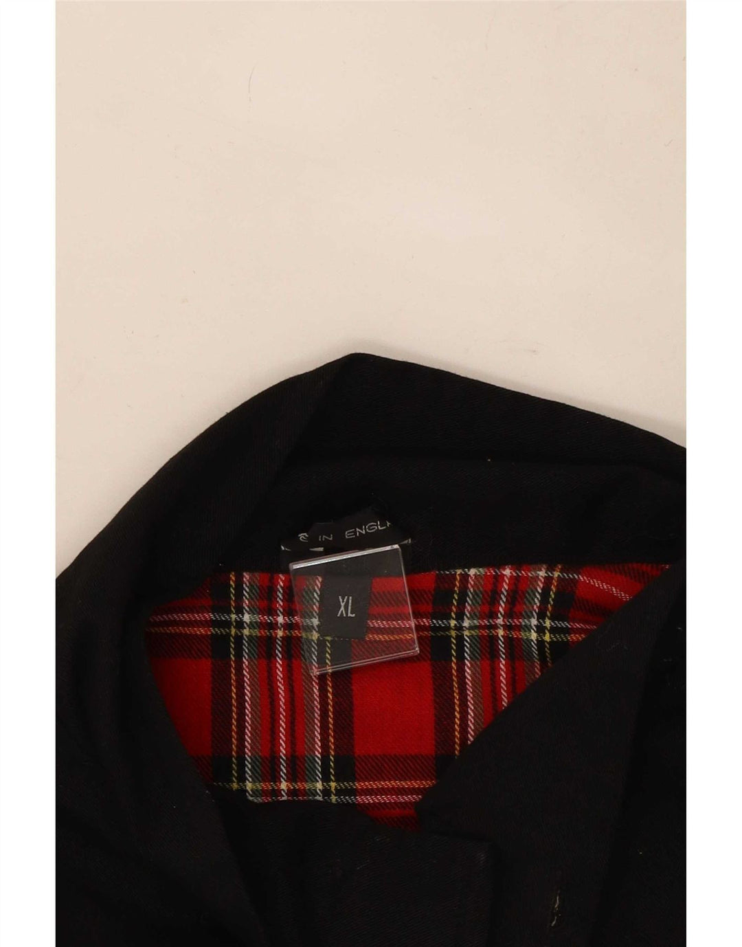 Chaqueta bomber vintage para hombre Reino Unido 42 XL Poliéster negro