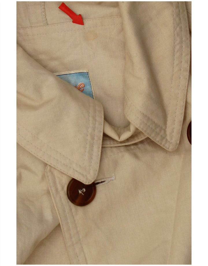 Vintage Herre Dobbeltradet Trench Coat UK 38 Medium Beige