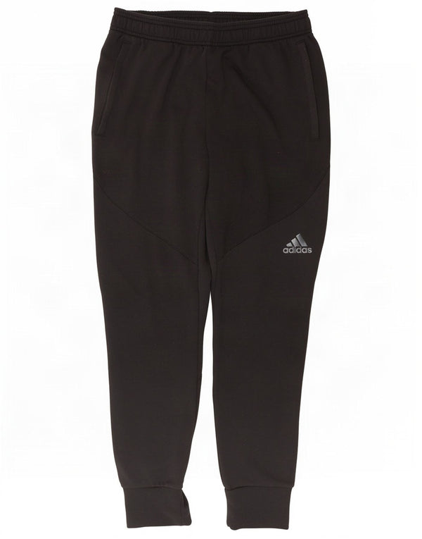 Adidas Mens Climalite Tracksuit Trousers Joggers Medium Black Polyester