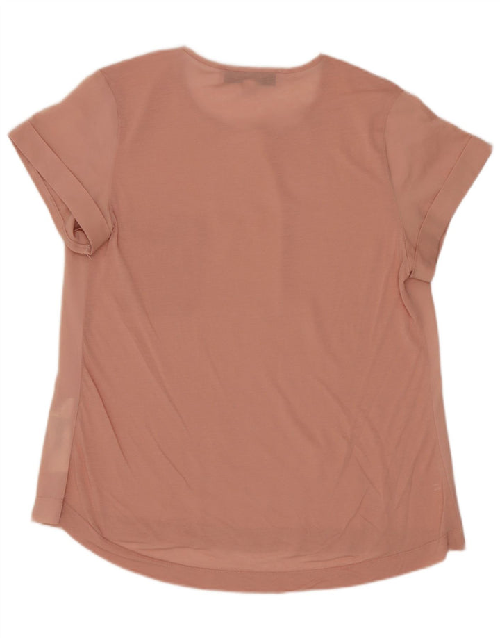 FRENCH CONNECTION Womens Blouse Top UK 12 Medium Pink Polyester