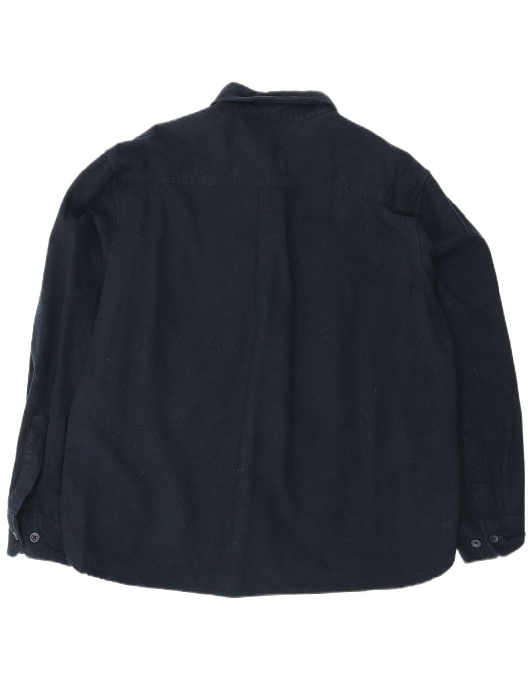 Eddie Bauer Mens Shirt Medium Navy Blue Cotton