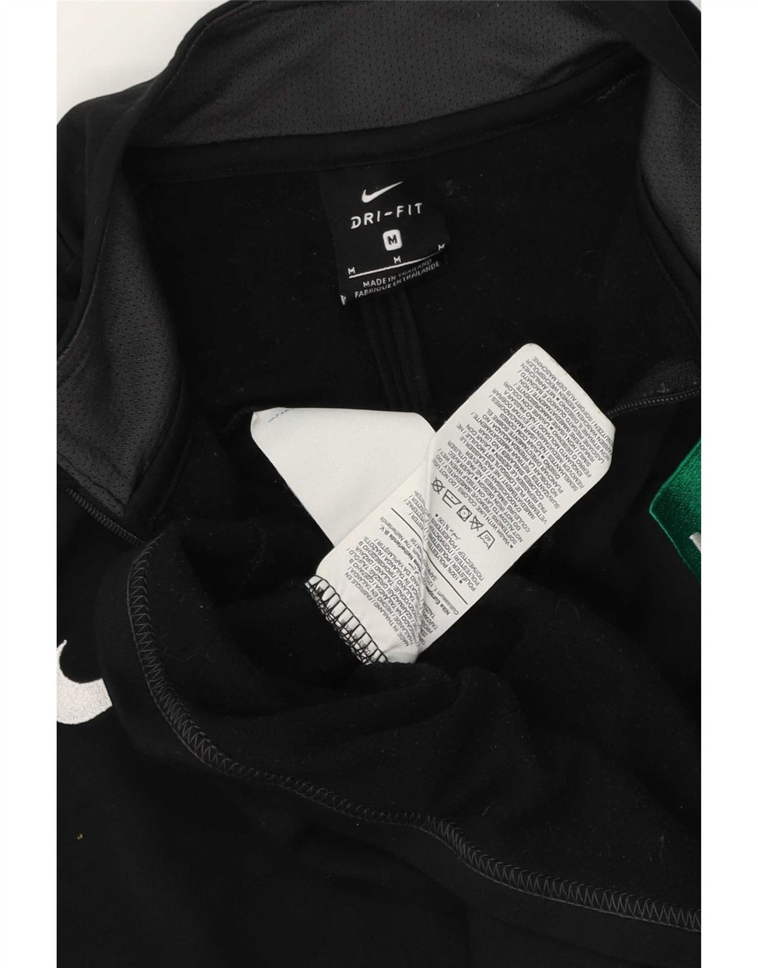 Nike Mens Dri Fit grafikus pulóveres tréningruha felső közepes fekete színben