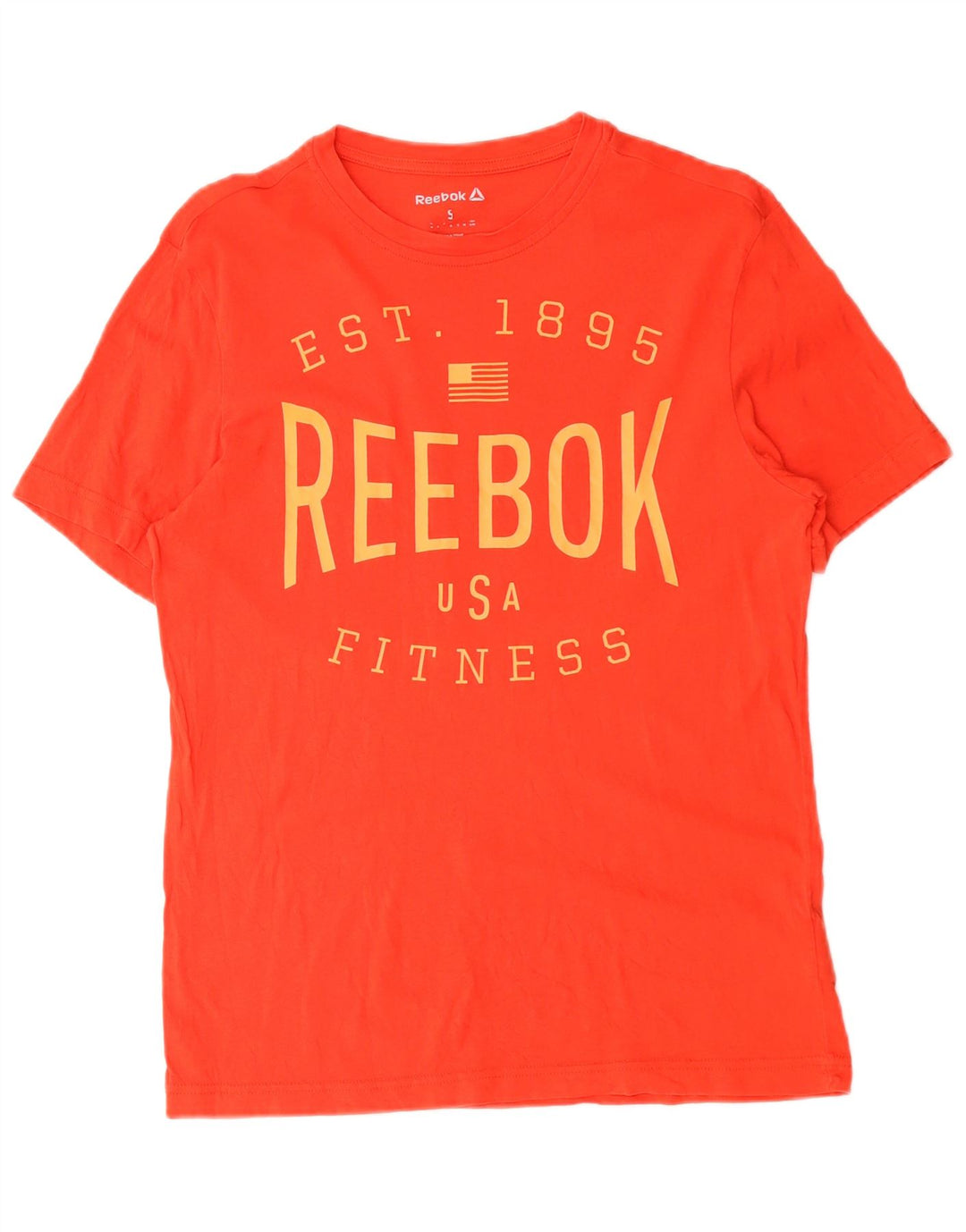 Reebok Herre grafisk T-shirt Top Lille rød bomuld