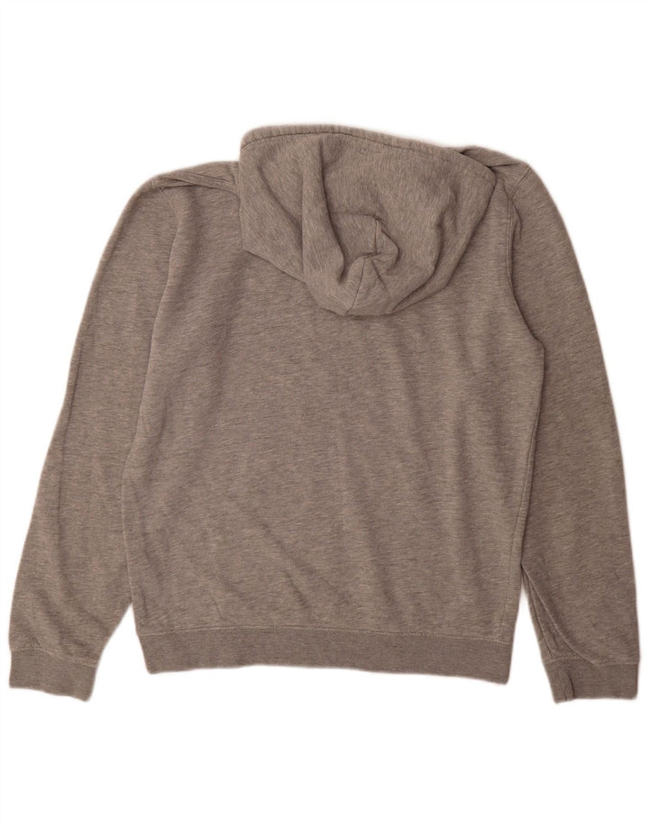 Champion Mens Graphic Hoodie Jumper Medium Grey Flecked Cotton