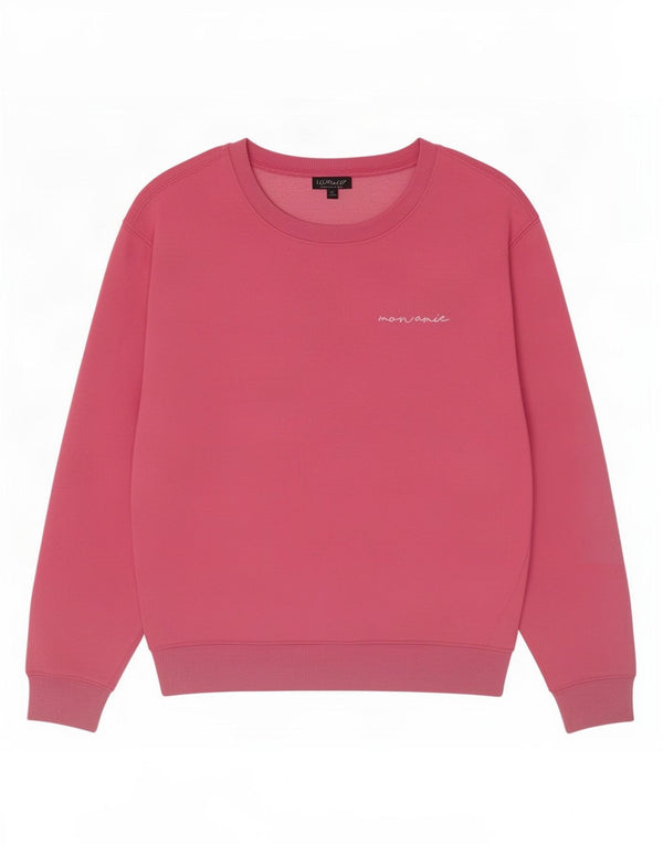 Topshop Sweat-shirt surdimensionné graphique pour femme UK 10 Petit coton rose
