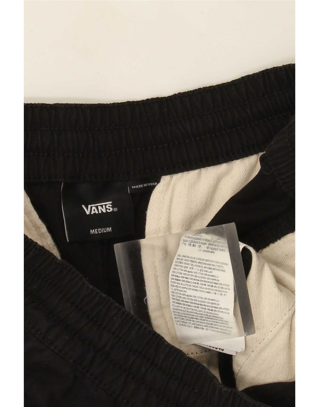 Vans Short Chino Homme Medium W32 Noir Coton