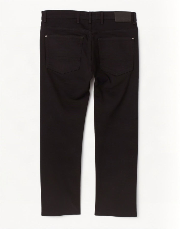 Jeans dritti da uomo Ted Baker W36 L26 cotone nero