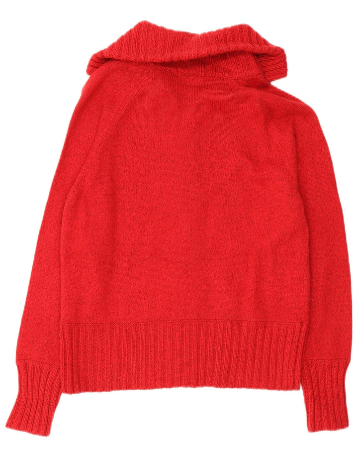 Marks & Spencer Dame Cardigan Sweater UK 16 Large Red Bomuld