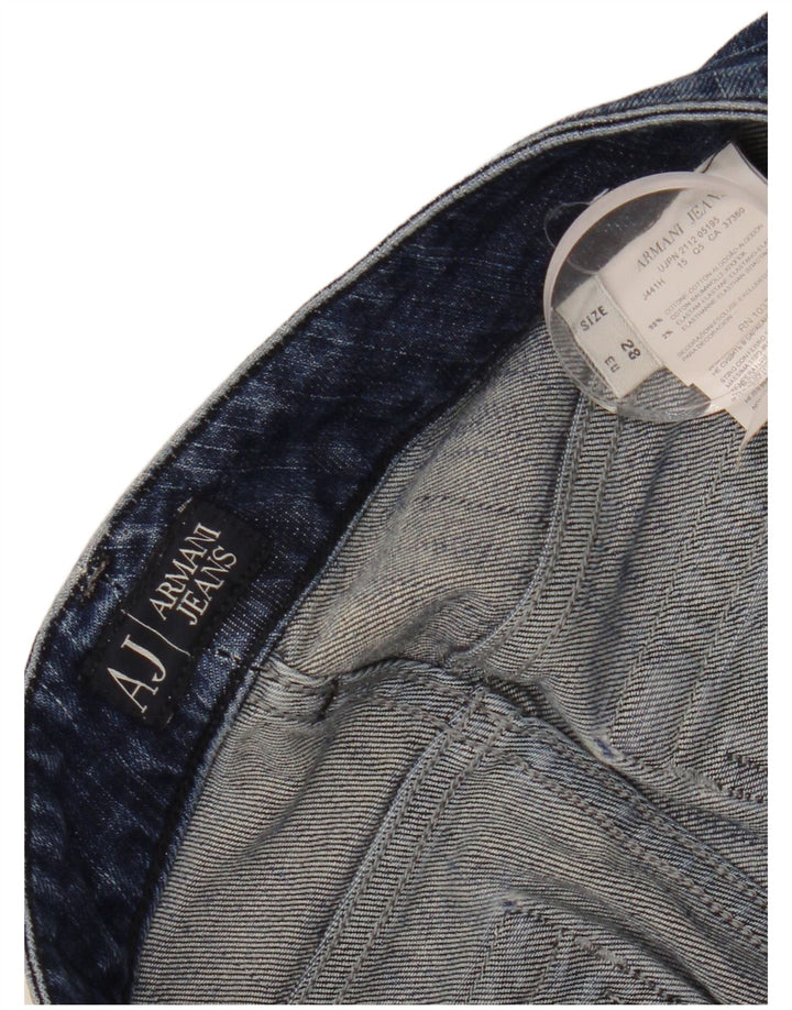 Armani Womens Slim Jeans W28 L26 Navy Blue Cotton
