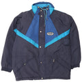 Giacca da sci con cappuccio da uomo Brugi IT 52 XL Blu Navy Colourblock in poliammide